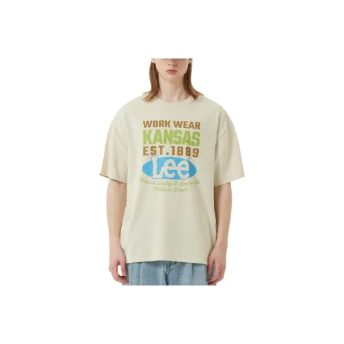 Lee Drop Shoulder Sleeve T Shirt Women's Beige