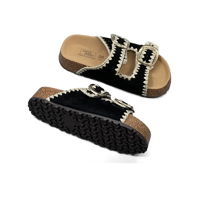 DOLIN COLLECTION Slide Slippers Platform Outerwear Women's-9