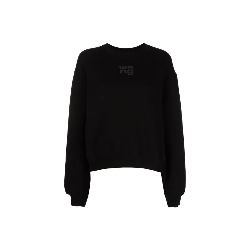 Alexander Wang Logo Print Crewneck Black-0