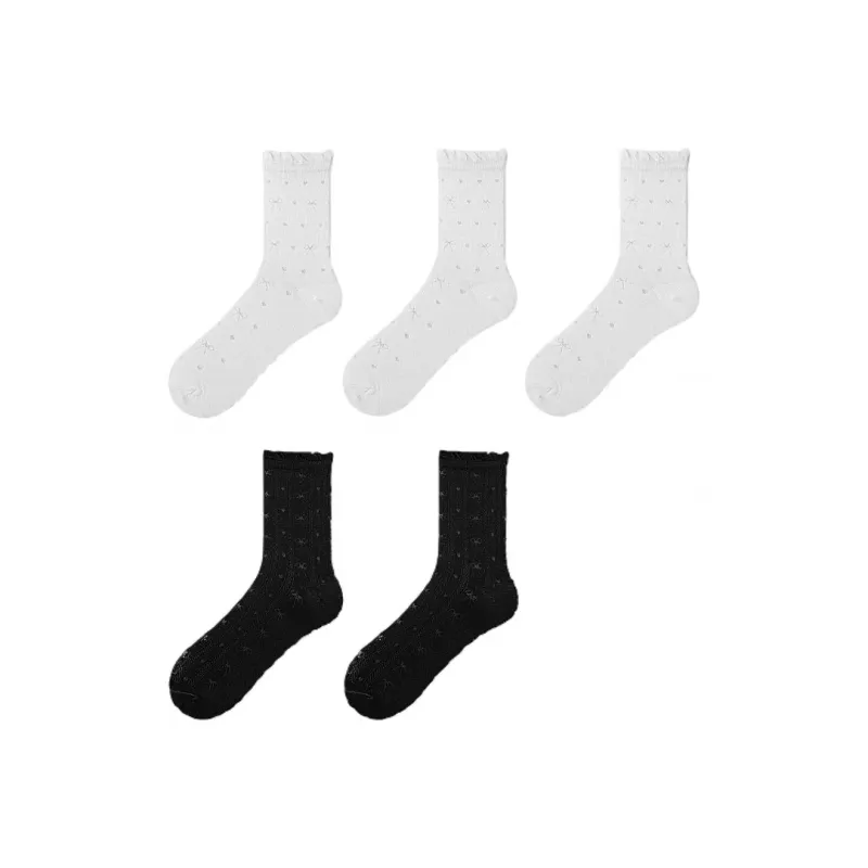 H YXIANG Mid Calf Socks Women's Combo Set-32