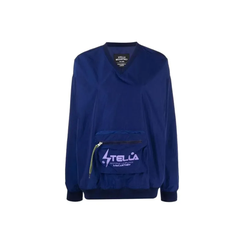 Stella McCartney V neck Pouch Pocket Sweatshirt-0