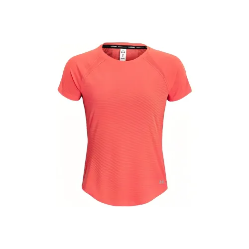 Women Armour Raglan Sleeve T Shirt Women's Venom Red
