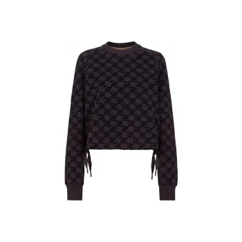 FENDI Karligraphy Monogram Printed Sweatshirt
