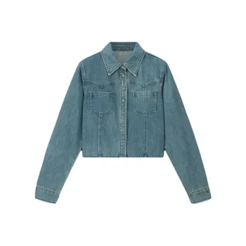 VIMLY SS24 Shirt Women's Denim Blue