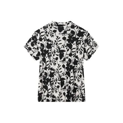 H YXIANG T Shirt Women's Black White