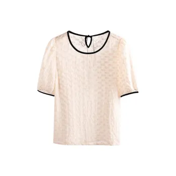 HIPPIEMISS T Shirts Women's Beige Yellow