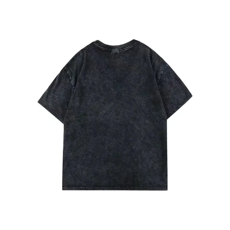 Ning Cai Yuer T Shirt Women's Washed Black-1