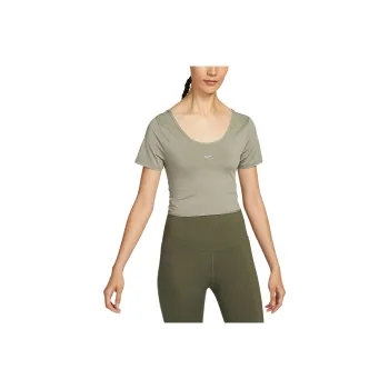 Nike Dri Fit One T Shirt Women's Light Army Green/Black