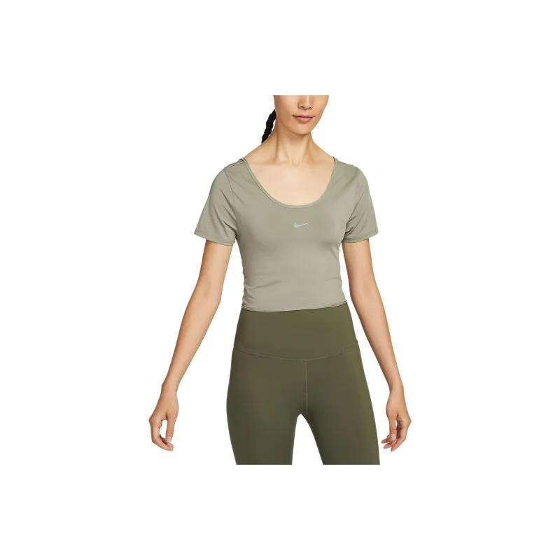 Nike Dri Fit One T Shirt Women's Light Army Green/Black-0