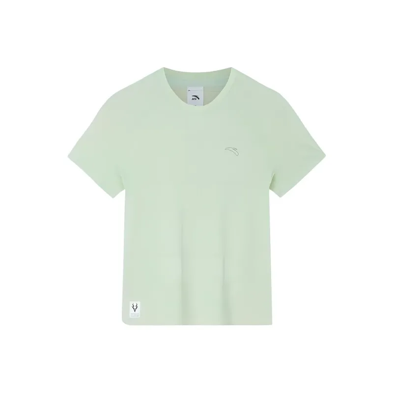 Anta Running Collection Raglan Sleeve T Shirt Women's Bright Aqua Green-0