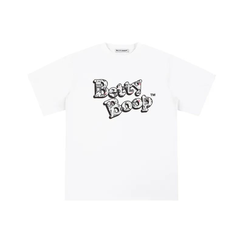 BETTY BOOP T Shirt Unisex White-0