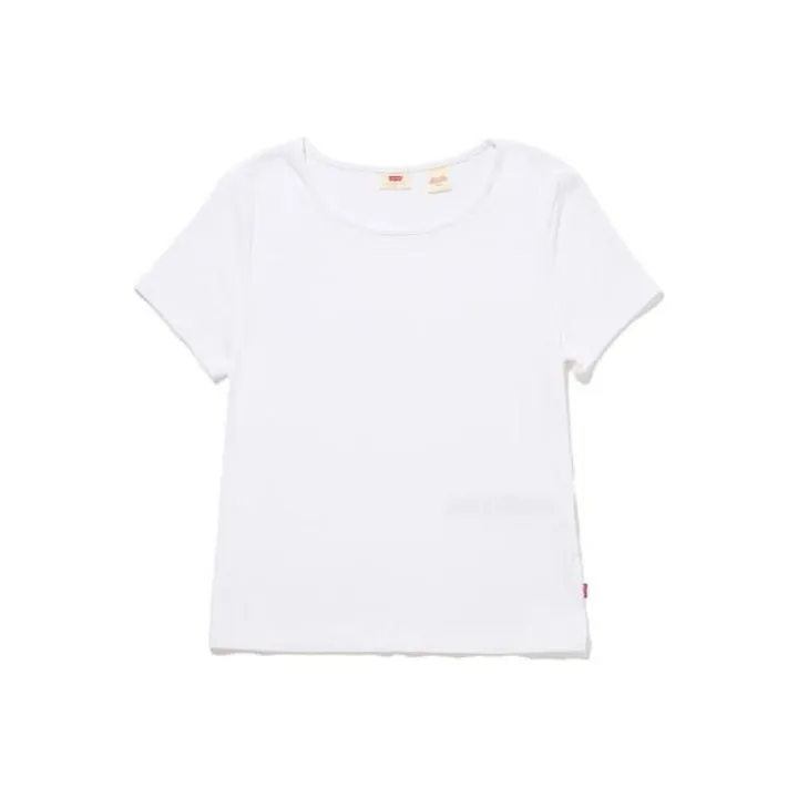 Levis T Shirts Women's White-0
