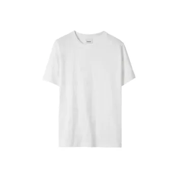 Burberry Polka Dot Print Crew Neck Short Sleeved T Shirt Women's White