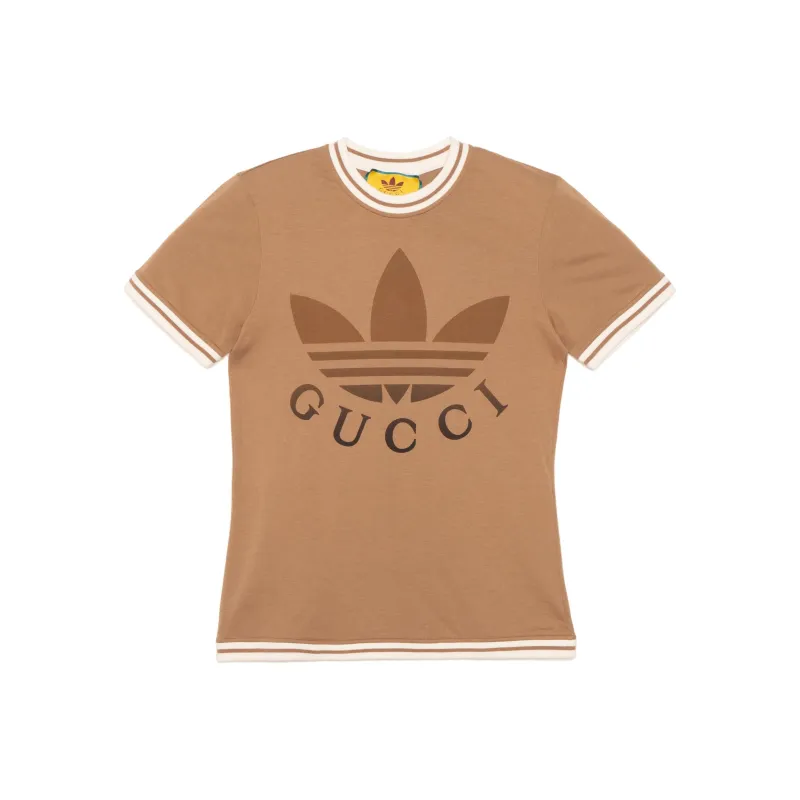GUCCI x Adidas SS23 Regular T Shirt Women's Camel-0