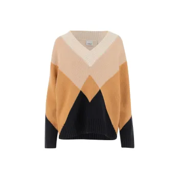 Burberry V-Neck Crewneck Knitted Jumper