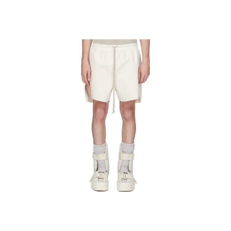 RICK OWENS Frayed Edge Drawstring Shorts-0