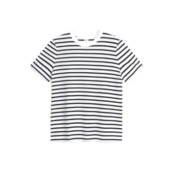 ARKET T-Shirt Women's White/Black Stripes