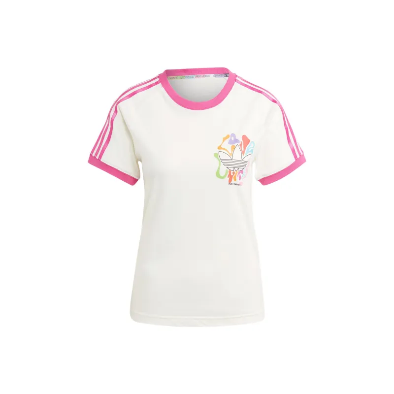 Adidas Originals Raglan Sleeve T Shirt Women's Jade White-0
