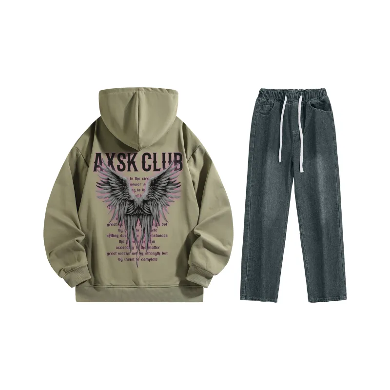 A.X.S.K Sweatshirt Sets Unisex-168