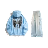 Glacier Blue Sweatshirt+Blue Casual Pants