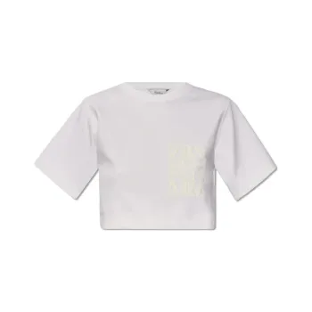 'S MAX MARA Messico Crewneck Cropped T Shirt