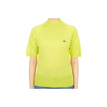 Vivienne Westwood Orb Embroidered Short Sleeved Knitted Jumper