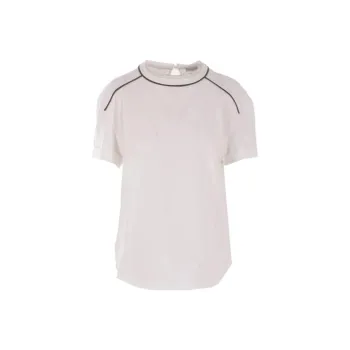 Brunello Cucinelli Monili Embroidered Crewneck T Shirt