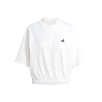 Adidas Drop Shoulder Sleeve T-Shirt Women's White