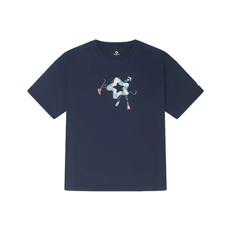 Converse Regular T Shirt Women's Dark Blue-0