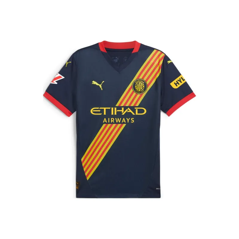 PUMA Girona FC SS24 Away Jersey Youth Soccer Jerseys Men's Blue Yellow-0
