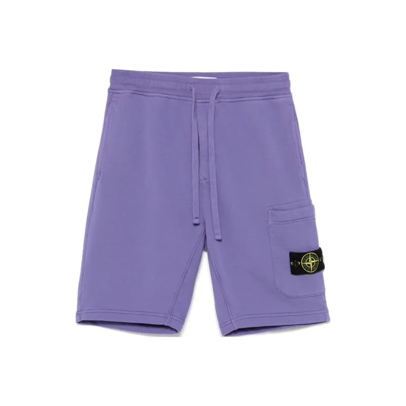 STONE ISLAND Compass Patch Drawstring Shorts-0