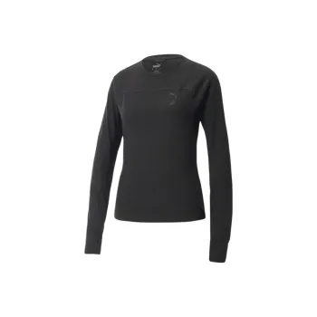 PUMA SEASONS SEASONS Wool Long Sleeve Shirt Sweater Women's Black