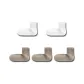 2 White+3 Khaki[5 Pack]