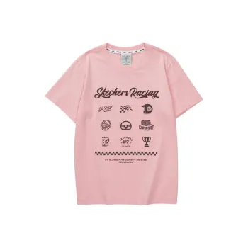 Skechers Funny Monster Drop Shoulder Sleeve T Shirt Women's Quartz Pink