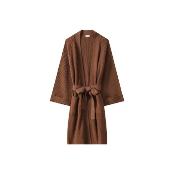 H YXIANG Sweater Women's Royal Brown