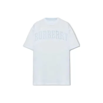 Burberry SS23 Drop Shoulder Sleeve T Shirt Women's Light Blue