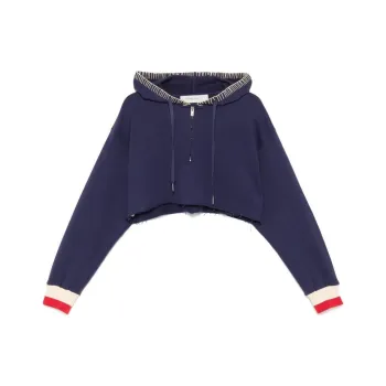 Golden Goose Half zip Cropped Hoodie