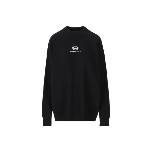 Balenciaga FW23 Sweater Loose Fit Style Women's Black