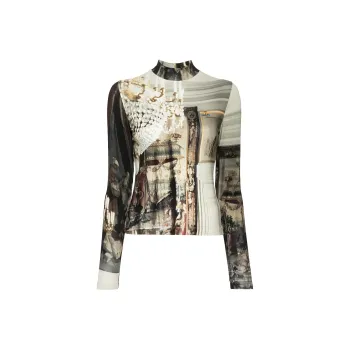 Vivienne Westwood Graphic Printed Turtleneck Top