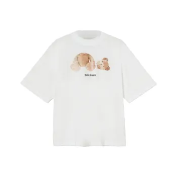PALM ANGELS Broken Bear Cotton T shirt