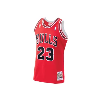 NBA Chicago Bulls Michael Jordan 1995 Home Authentic Basketball Jerseys Men's Red