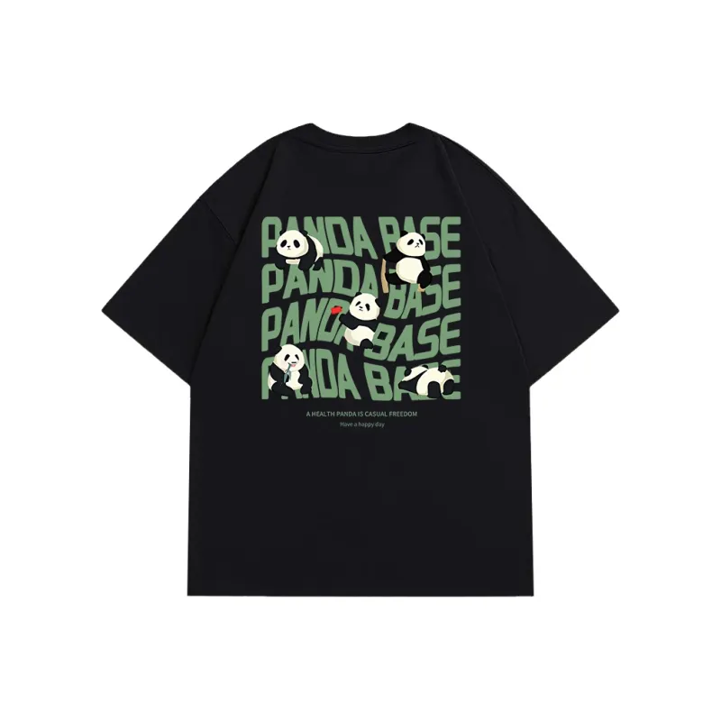 PANDA BASE T Shirts Unisex-4