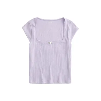 Hollister Regular T Shirt Women's Purple