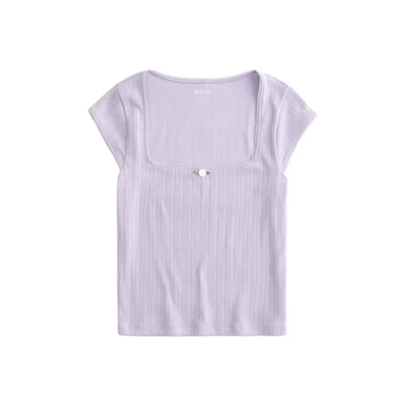Hollister Regular T Shirt Women's Purple-0