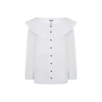 GANNI Shirts Women's White