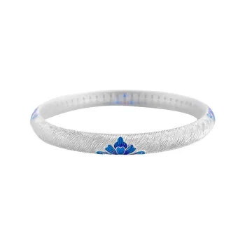 HAOYINFANG 999 Fine Silver Bangles Women's