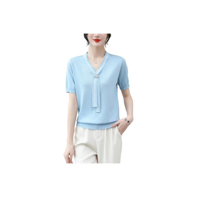 Korean Style Regular T Shirt Women's-0