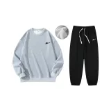 Light Gray Top Black Bottom (Fleece-Lined)