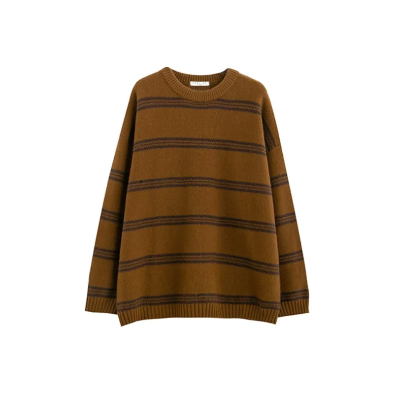 Tonlion Sweaters Women's Brown-0
