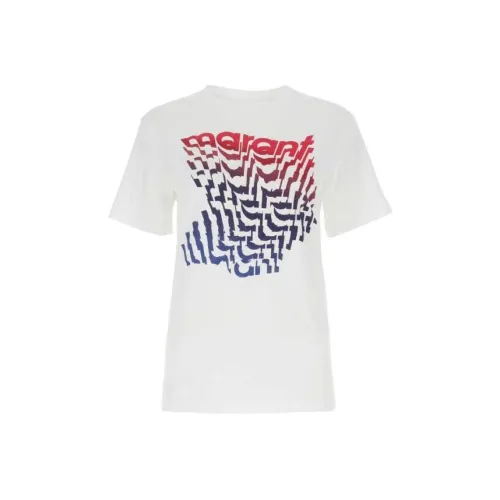 ISABEL MARANT ETOILE Logo print Cotton T shirt